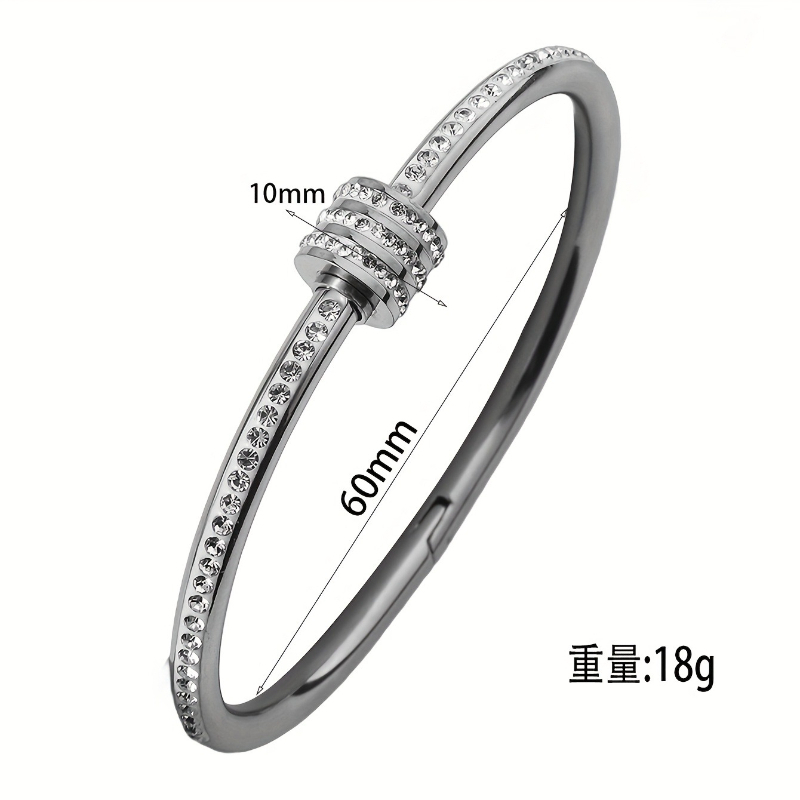 Women's Zirconia-Inlaid Rotatable Slim Waist Bracelet